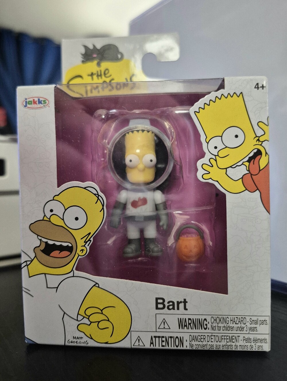 The Simpsons Bart Vinyl Figure in a White Space Suit